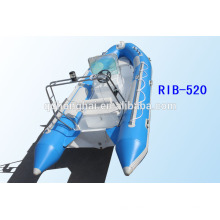 RIB520 boat rubber boat inflatable boat rigid hull with CE
